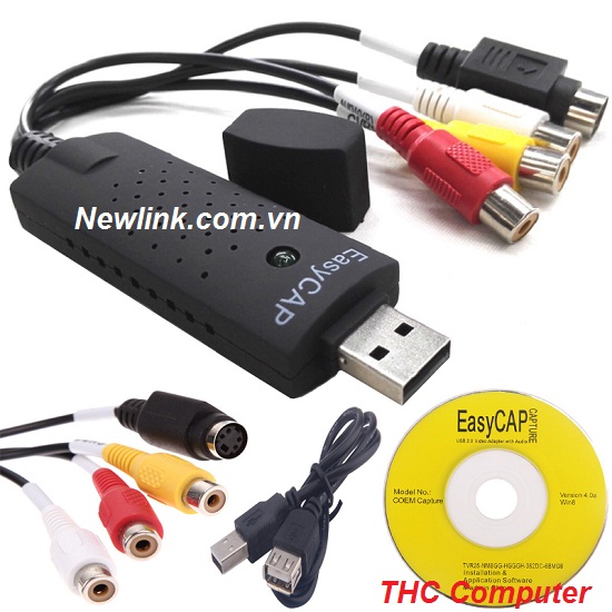 Easycap-USB Chuyển từ USB ra AV - Svideo Dùng cho Camera